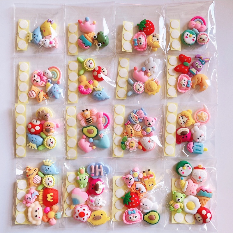 Dán Sticker Lồi 3D Gồm 4 chiếc siêu dễ thương cute chắc chắn