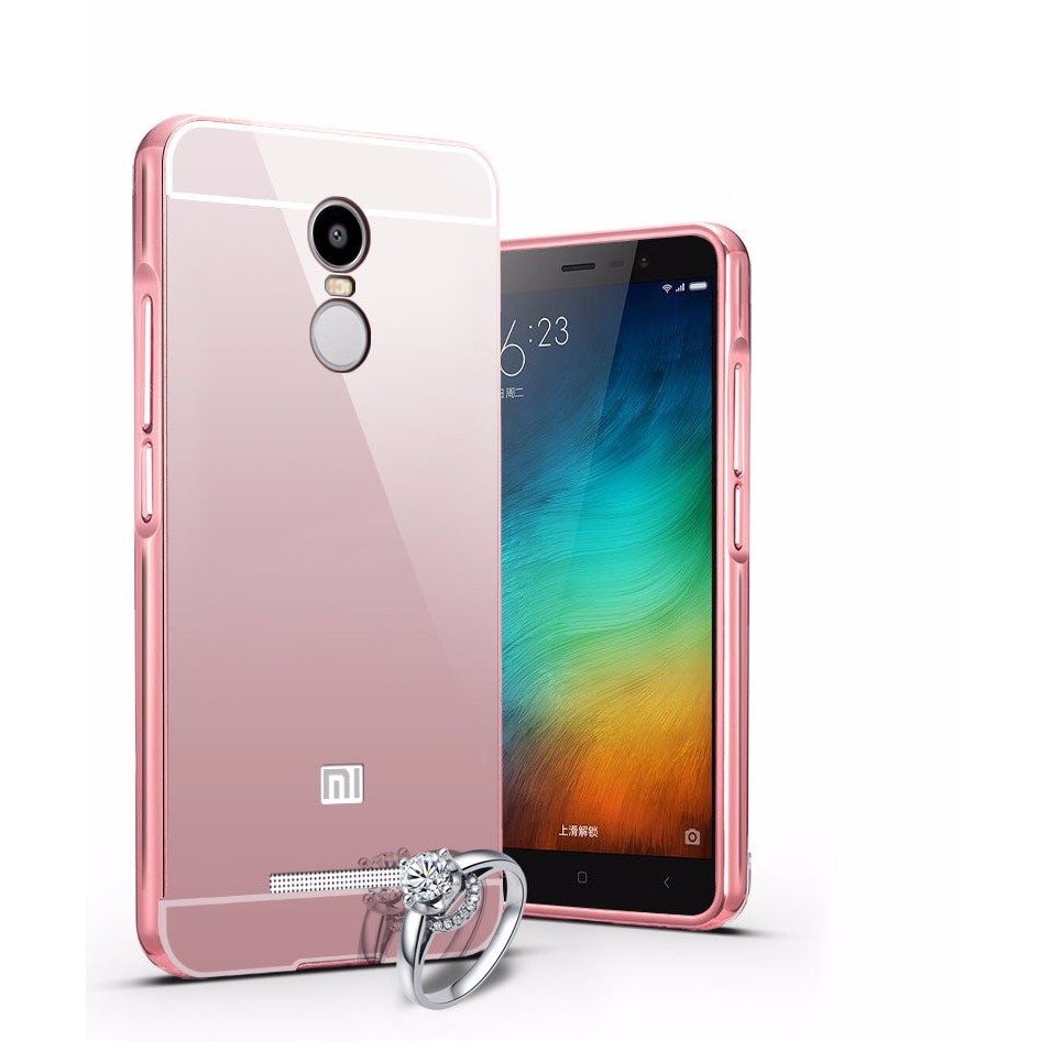 [Hàng mới về] Ốp lưng tráng gương Xiaomi Redmi Note 3 Pro viền kim loại