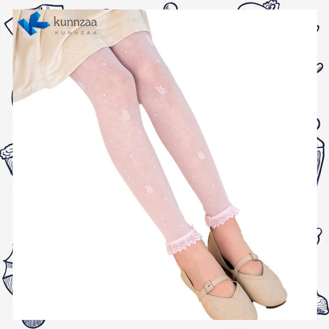 Quần tất cho bé gái PinShang ren mỏng thoáng khí chống muỗi màu sắc xinh xắn