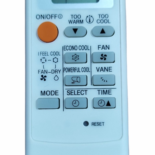 điều khiển điều hoà mitsubitshi remote máy lạnh mitsu hai chiều viền trắng (tặng cặp pin)