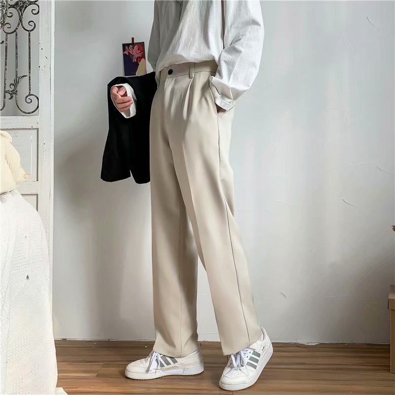 Quần dài form rộng phong cách Hàn Quốc trẻ trung cho nam size S-4Xl