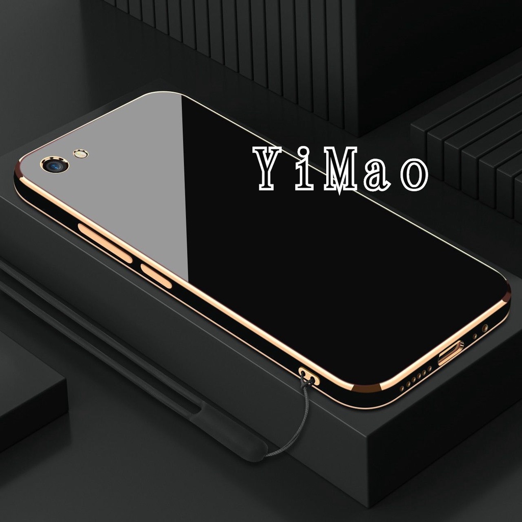 Đối với vivo 1601 1602 1609 1611 1612 1713 1714 1724 1801 1812 1808 1803 1814 1810 1807 phong cách dễ thương macaron màu sắc mạ dây buộc tpu vỏ mềm cod