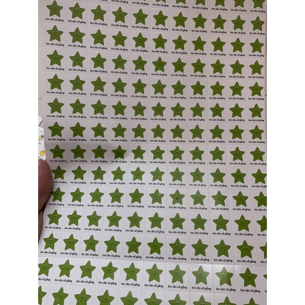 Sticker khen thưởng Tiếng Việt cho các bé thi đua học tốt