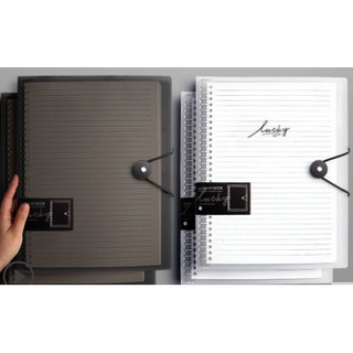 Bìa sổ Binder nhựa , gài dây A5 (20l) B5 (26l) A4 (30l) (Kèm phân trang)