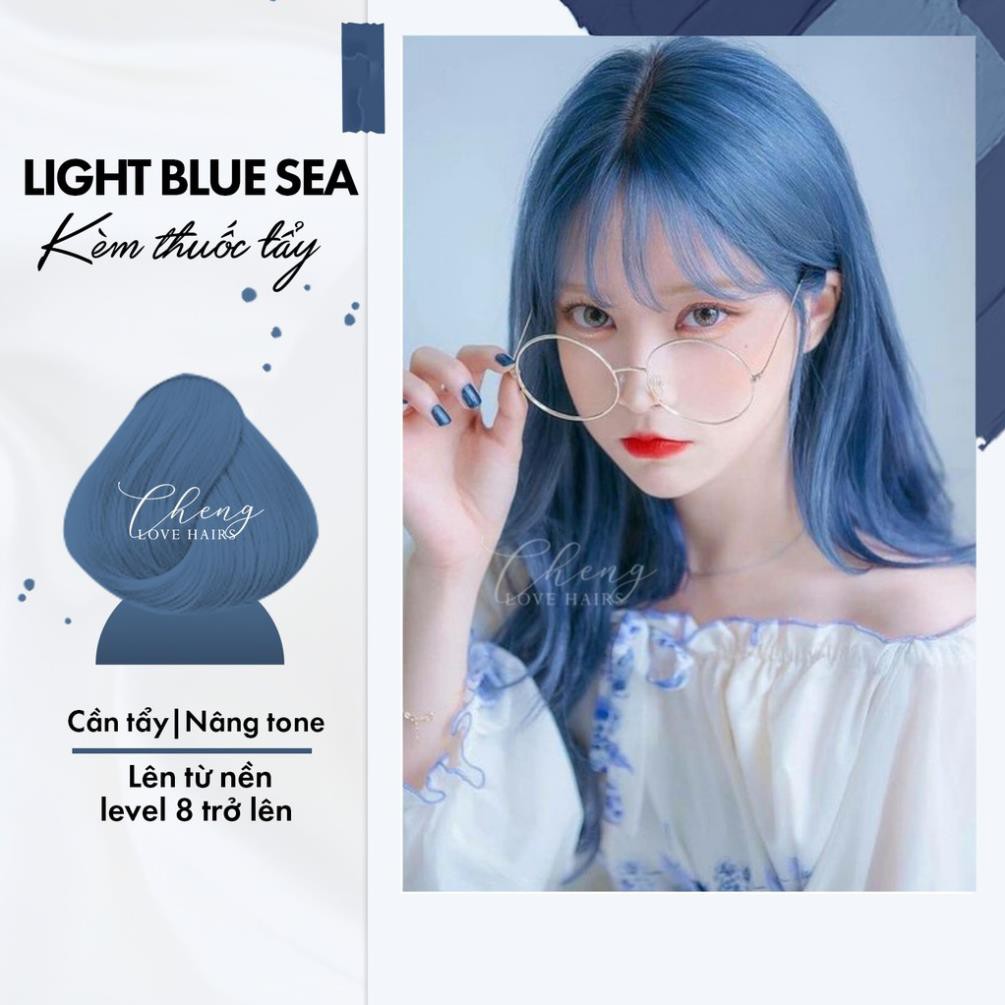 Thuốc nhuộm tóc XANH KHÓI - LIGHT BLUE SEA