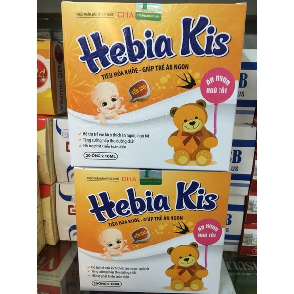 Hebia Kids, Ăn ngon ngủ ngon cho bé, Giúp giảm còi xương suy dinh dưỡng bổ xung vitamin khoáng chất tối đa
