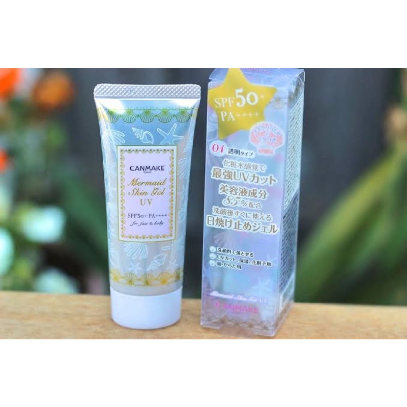 Canmake Mermaid Skin Gel UV SPF 50+ PA++++  - Gel dưỡng kiêm chống nắng lên tone không cồn