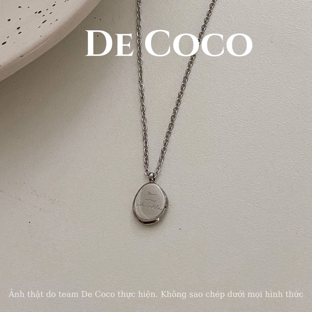 [KHÔNG ĐEN GỈ] Vòng cổ titan Golden Stone De Coco decoco.accessories