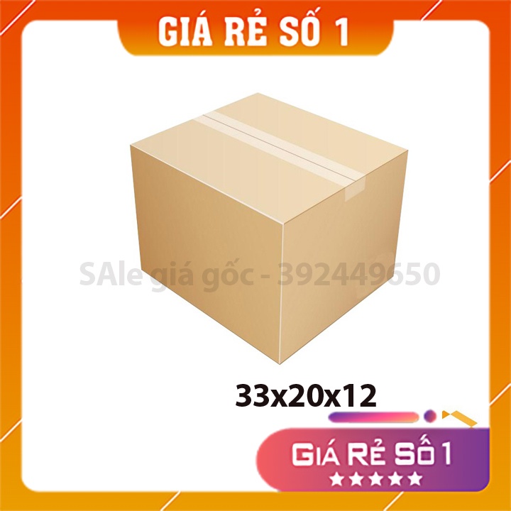 Thùng Carton 33x20x12 Cm - Hộp Carton, ship cod gói hàng