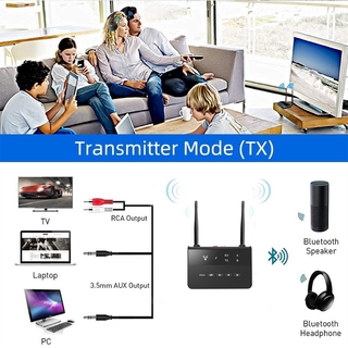 Bluetooth 5.0 Transmitter Receiver CSR Wireless aptX LL Low Latency RCA AUX