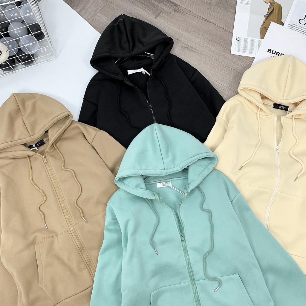 [SWEATER NỮ] Áo Hoodie Nhiều Màu, Áo Khoác Nỉ Da Cá Dày Dặn | BigBuy360 - bigbuy360.vn
