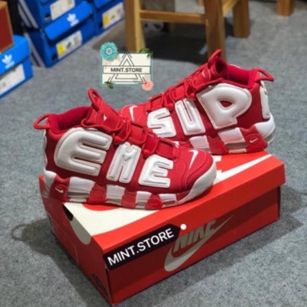 Xả kho ( SALE SỐC - Video ) Giày Sneaker Uptempo Supreme Red .( Xả Tết Tết) new ! Sales 11-11 . rẻ : az11