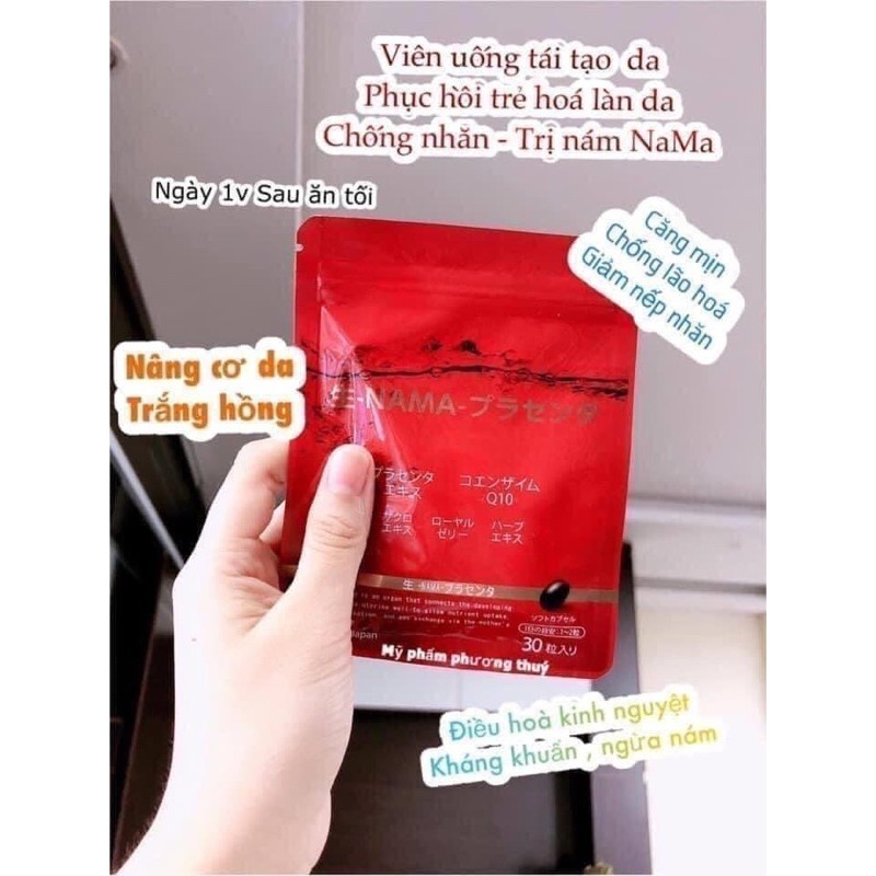 Viên uống nhau thai cừu Nama Placenta Nhật Bản | Thế Giới Skin Care