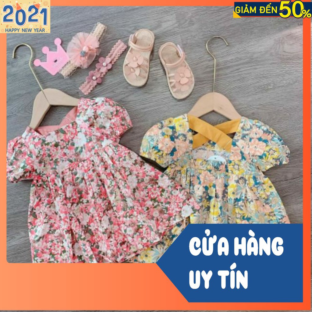 BÁN SỈ VÁY HOA THÔ DÂY LƯNG M04