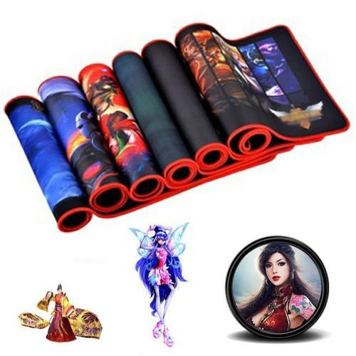 Miếng lót chuột size lớn nhiều hình có may viền, mouse pad kích thước 300x800x3mm