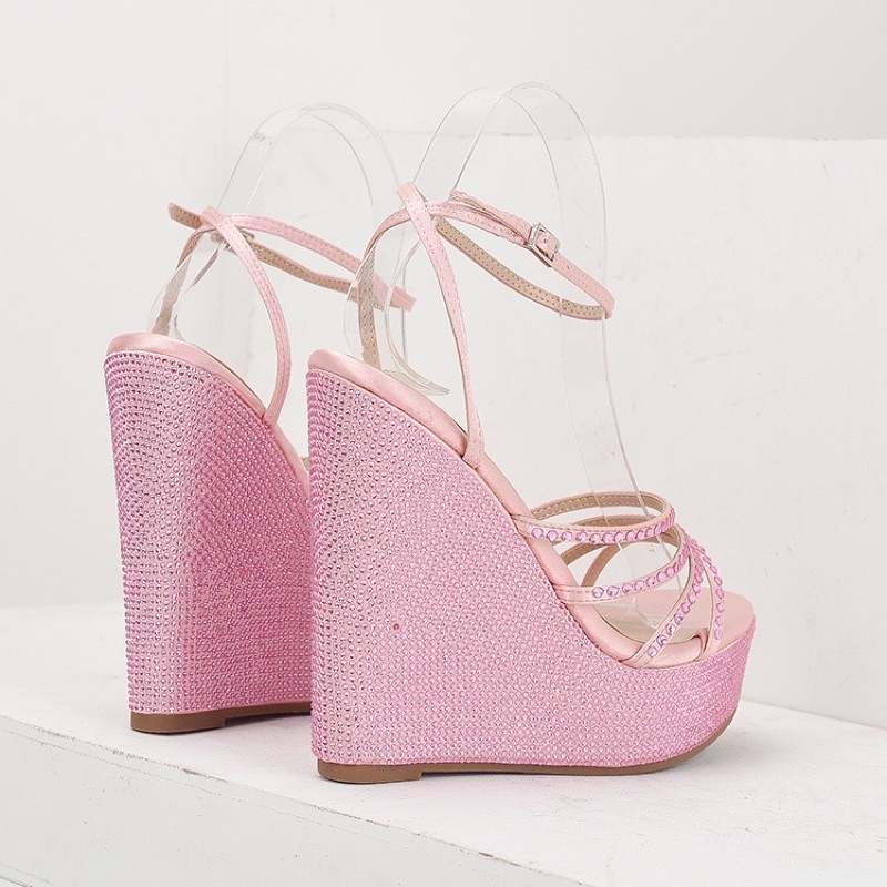 Giày đế xuồng đá cao 13,5cm