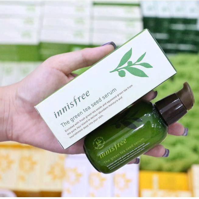 Tinh Chất Dưỡng Ẩm Sâu, Phục Hồi Da Mụn Innisfree Green Tea Seed Serum 80ml