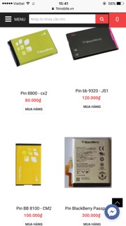 Pin Blackberry Passport Đen/Silver zin bóc máy