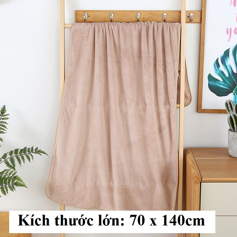 Khăn tắm lông cừu Hàn Quốc mềm mịn kích thước 70x140cm