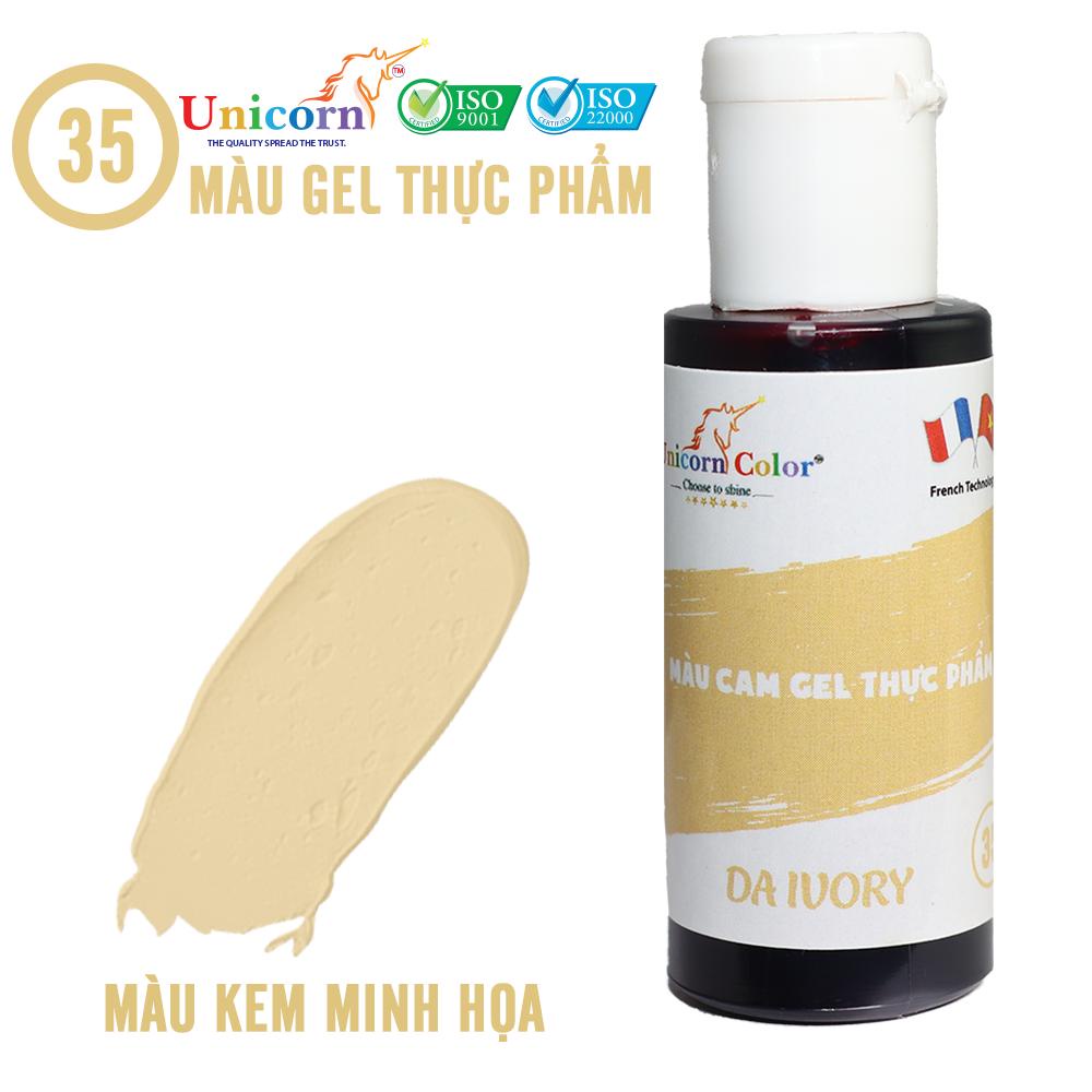 MÀU GEL THỰC PHẨM DA IVORY MS35-UNICORN