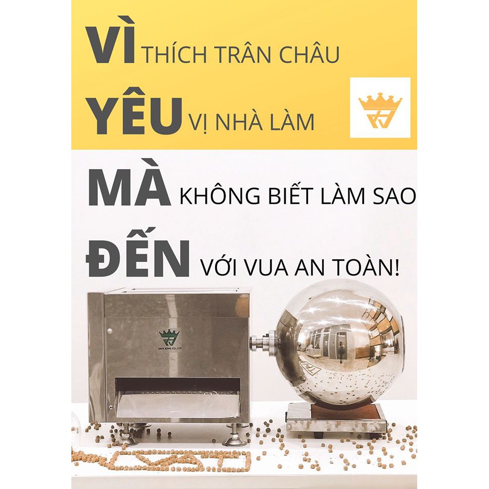 Máy Vo Viên Trân Châu Bán Tự Động Saki Làm 20kg Trân Châu 1 Giờ