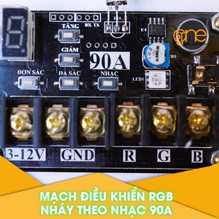 Mạch điều khiển OneLED 7 MÀU NHÁY NHẠC RGB 90A