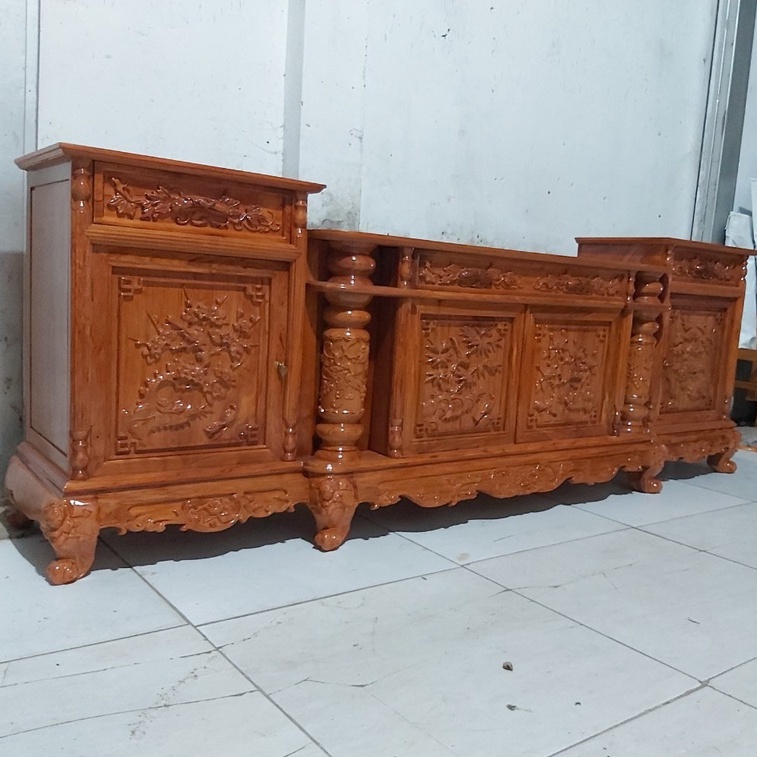 Kệ ti vi FUNHOUSE gỗ hương đá quý cao cấp