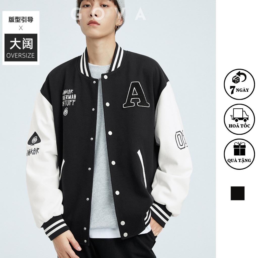 Áo Khoác Dù CHỮ A.STUFF 2 Lớp Form Rộng Nam Nữ Unisex, Áo Gió Bomber Chống Nắng Ulzzang GOVA