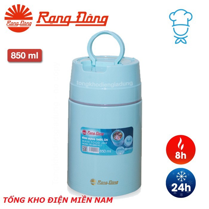 Bình giữ nhiệt đựng thức ăn, ủ cháo Rạng Đông mới RD 0850 N1.T