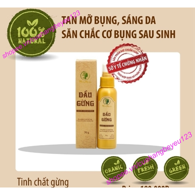 LIỆU TRÌNH GIẢM EO SAU SINH MUỐI THẢO DƯỢC WONMOM (2 Muối giảm eo + 1 Đai quấn muối +  Dầu gừng + 1 Gen nịt bụng)