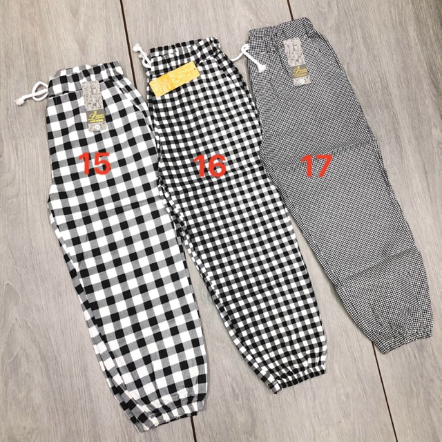 QUẦN BAGGY KAKI THUN CARO- KẺ SỌC BO CHÂN [HÌNH THẬT] [FREESHIP]