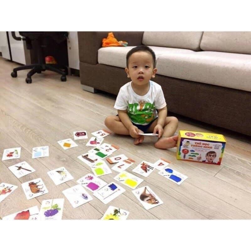 THẺ HỌC THÔNG MINH 416 THẺ FLASH CARD (16 CHỦ ĐỀ) SONG NGỮ CHO BÉ