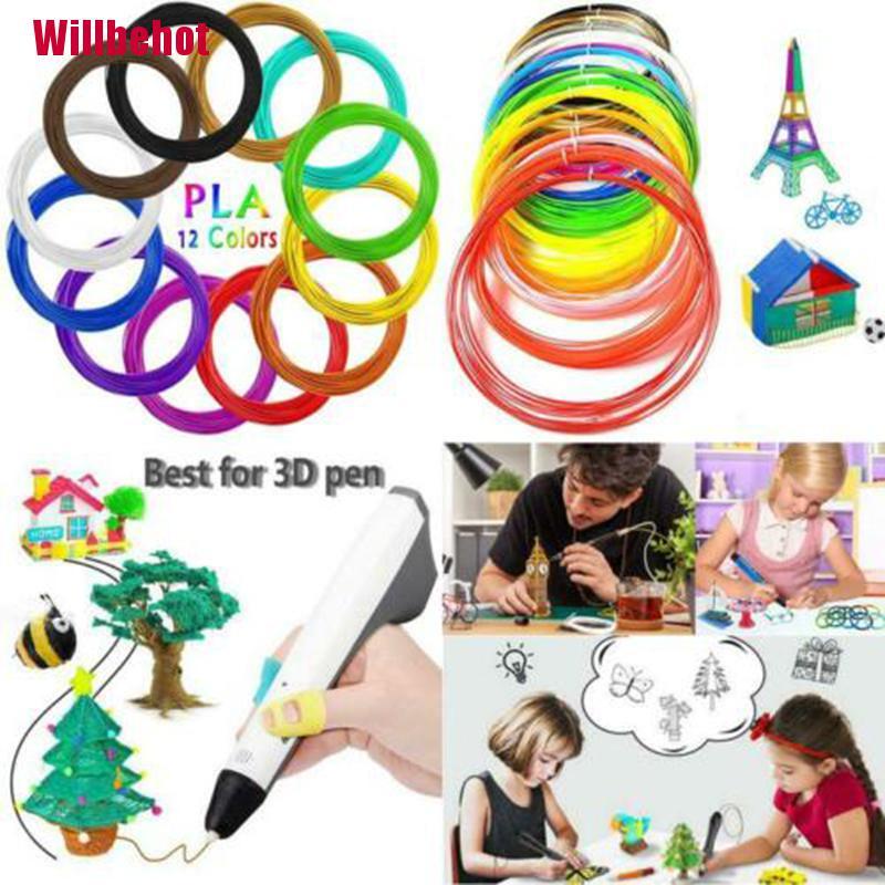 Bút Vẽ 3d 12 Màu 1.75Mm Chất Lượng Cao