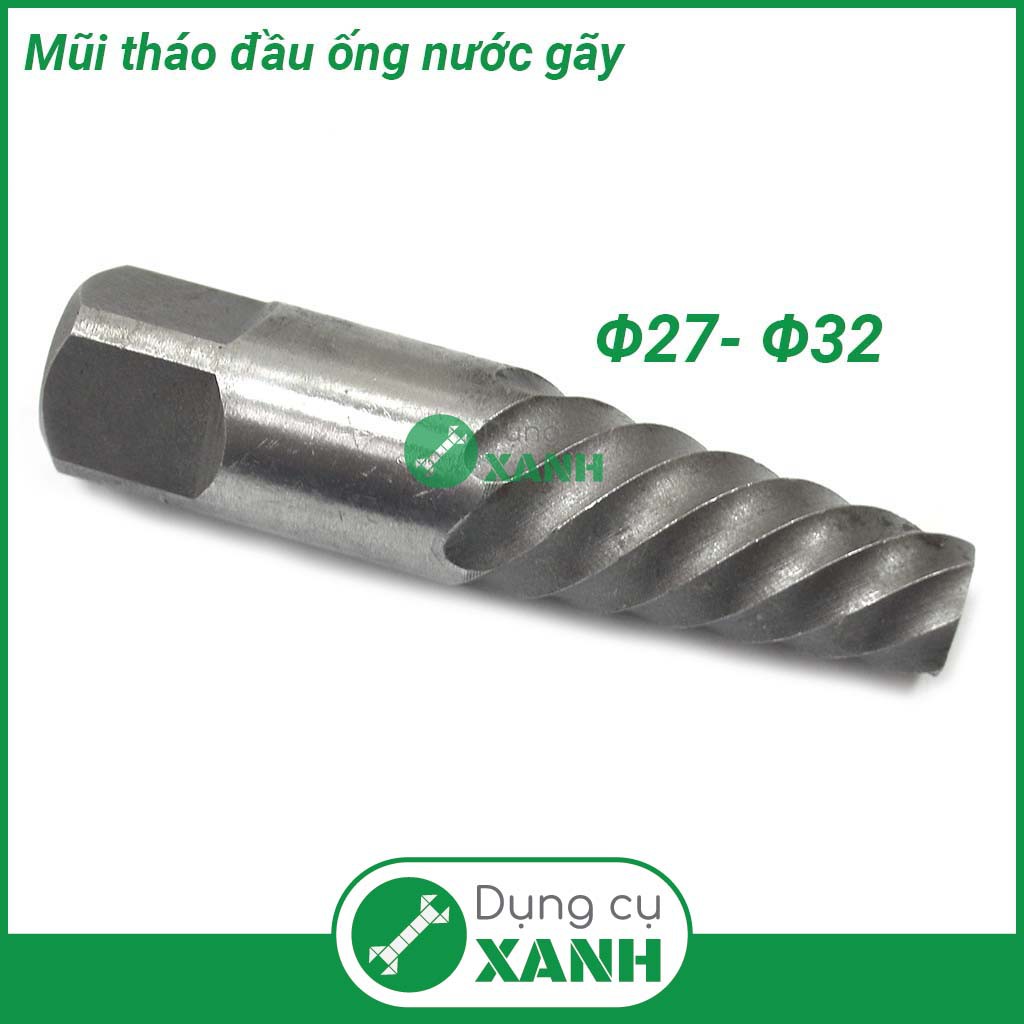 Mũi tháo đầu ống nước gãy ống nhựa, kim loại Φ27- Φ32