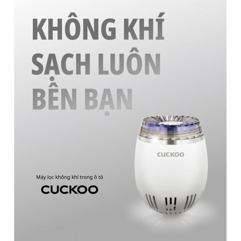 [Chính Hãng] Máy lọc không khí ô tô Cuckoo AC-03V10W - Hàng Chính Hãng