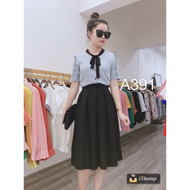 CHÂN VÁY XẾP LY DÀI hot trend 2020 ( dài váy 67cm) Có Video