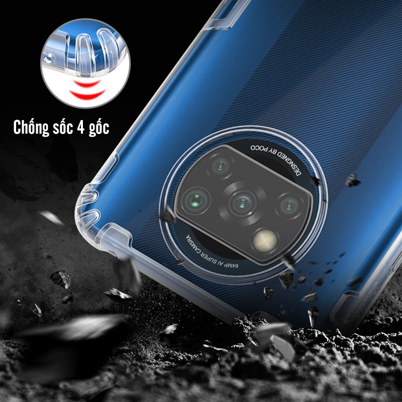 Ốp lưng cho Xiaomi Poco X3 NFC TPU trong suốt Nillkin NATURE