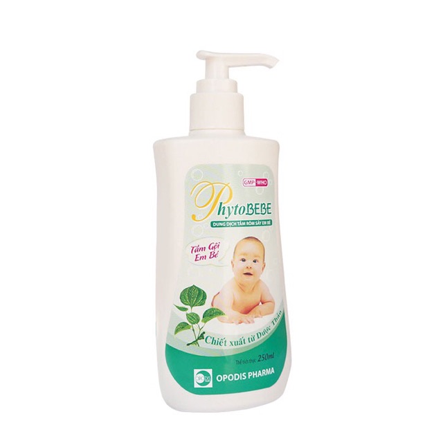 DUNG DỊCH SỮA TẮM EM BÉ PHYTOBEBE, GIẢM NGỨA, NGỪA RÔM SẢY