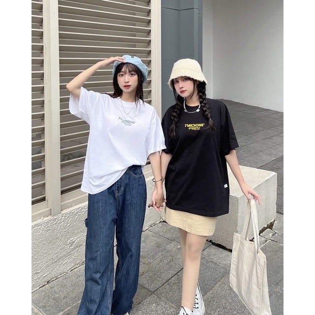 Áo thun basic cổ tròn 7MILLIONS Flip chất vải cotton 2 chiều và có 2 màu, form unisex oversize