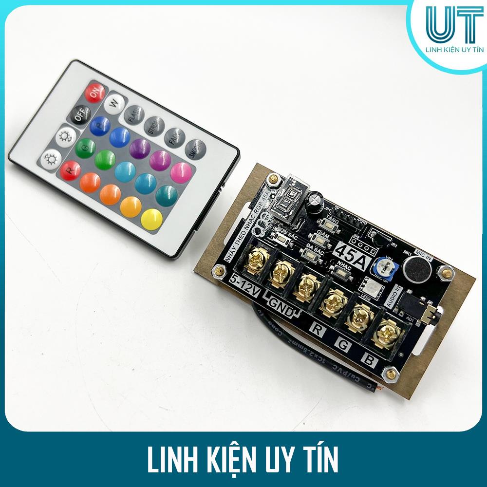 Mạch Điều Khiển LED 7 Màu RGB Nháy Theo Nhạc - 45A - Chính Hãng