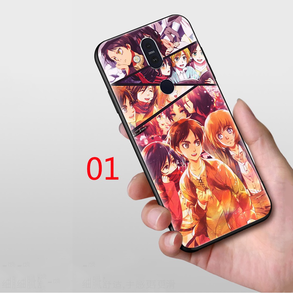 Ốp Lưng Silicone Mềm In Hình Attack On Titan S-9 Cho Vivo S1 Pro Y11 Y12 Y15 Y17 Y19 Y53 Y91 Y91I Y91C