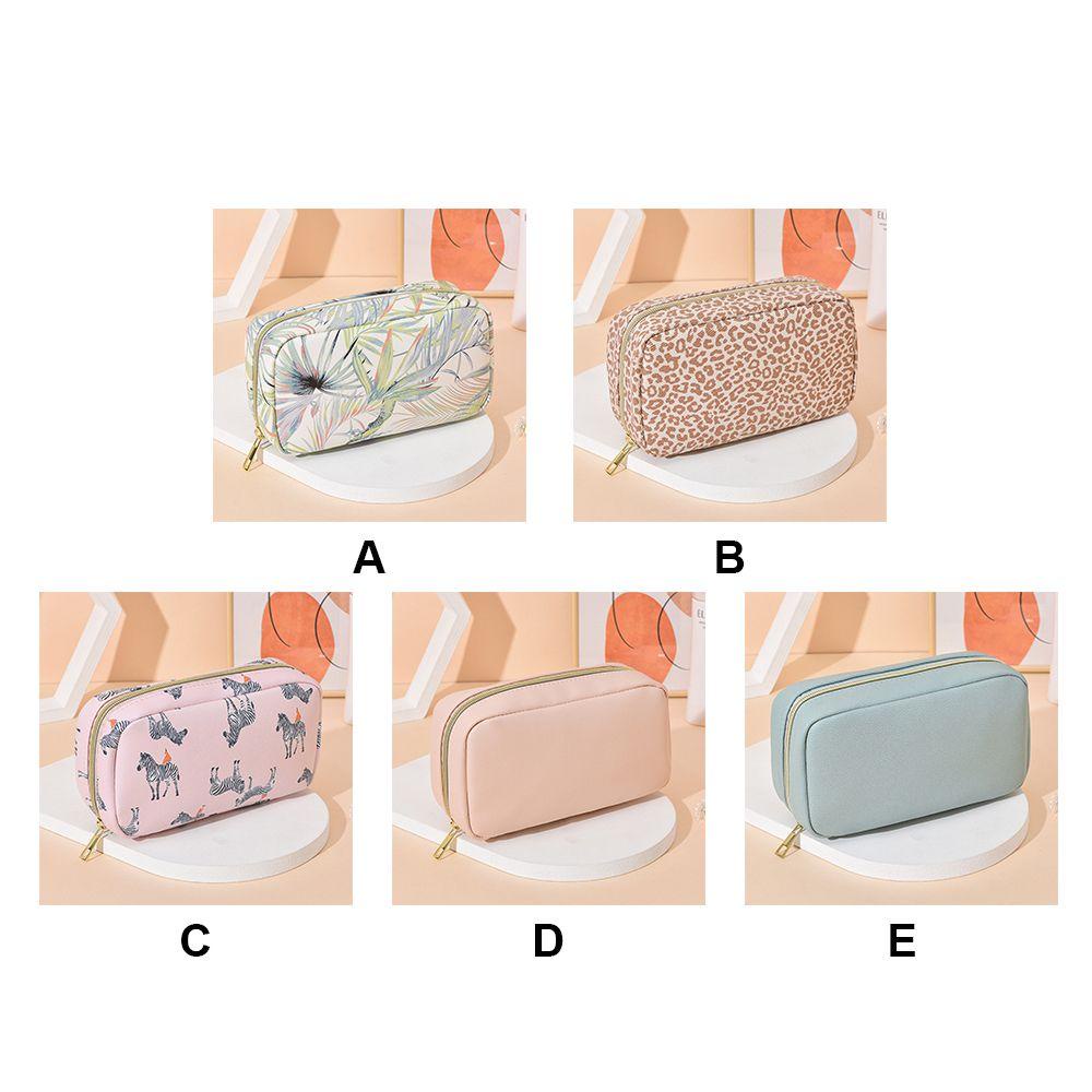 Túi Da Pu Đựng Mỹ Phẩm / Đồ Trang Điểm Thời Trang Tiện Dụng Khi Đi Du Lịch