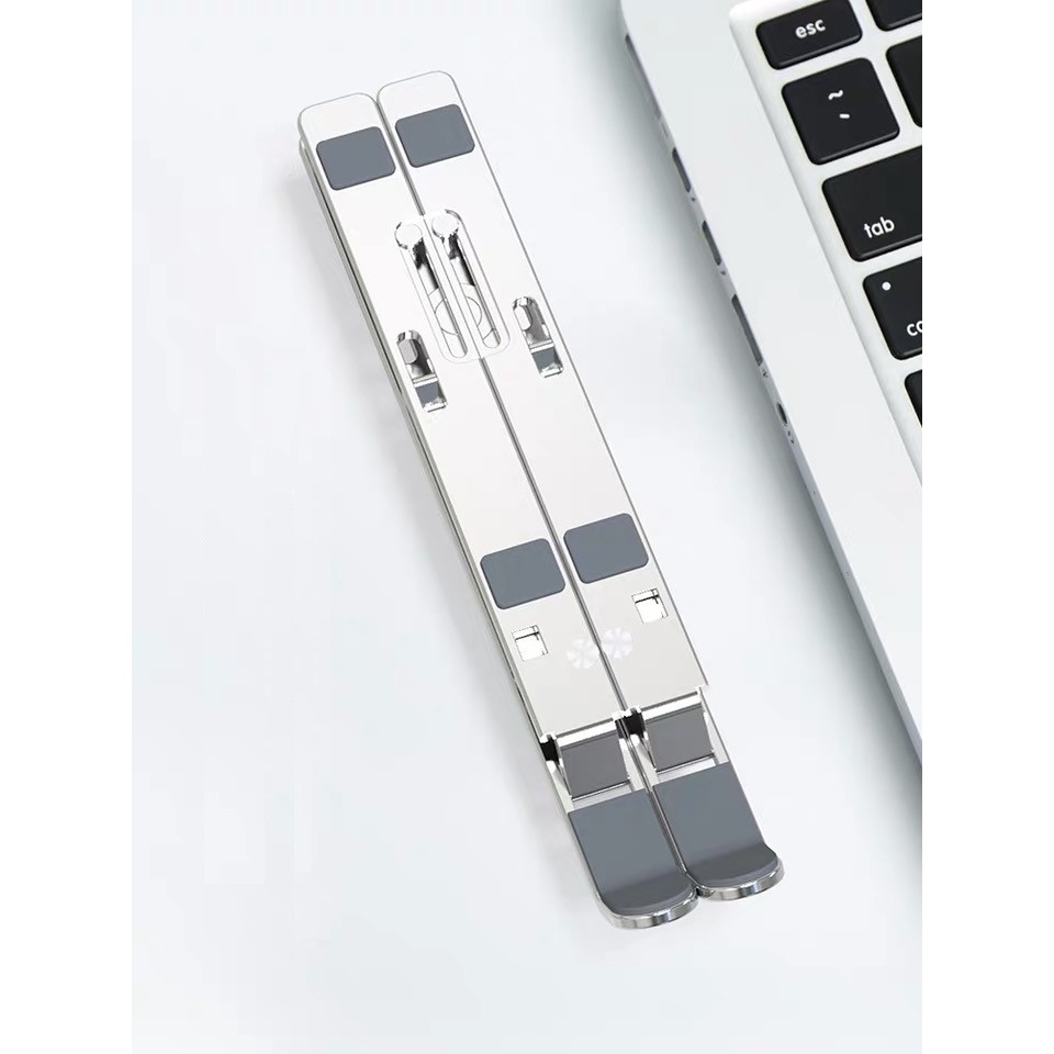 Giá đỡ laptop stand nhôm hỗ trợ tản nhiệt có thể gấp gọn chỉnh độ cao để laptop ipad macbook surface