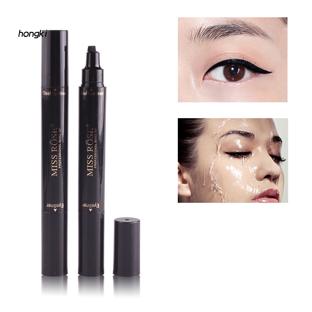 Bút kẻ mắt dạng lỏng hai đầu có đầu tem in hình đuôi mắt trang điểm cho nữ
 | BigBuy360 - bigbuy360.vn