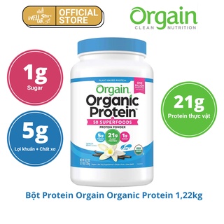 Bột dinh dưỡng Orgain Organic bổ sung Protein 1,22kg