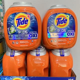 Viên giặt Tide Pods Ultra Oxi 104 viên (3.08kg)