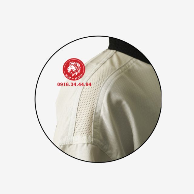 Bộ Quần Áo Taekwondo Kwon Vải Kim Cương Cầu Vai Lưới Khí