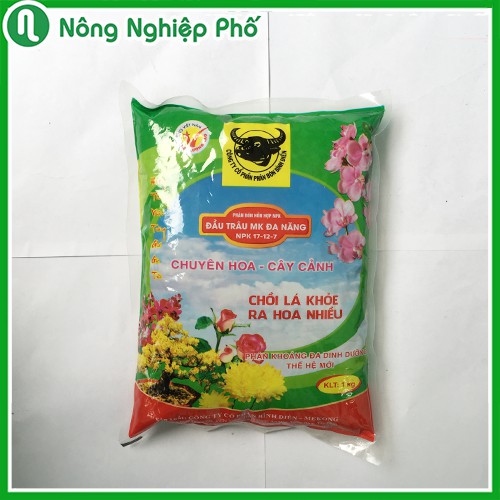 PHÂN BÓN ĐẦU TRÂU MK ĐA NĂNG 17-12-7 DÙNG CHO HOA KIỂNG - TÚI 200GRAM