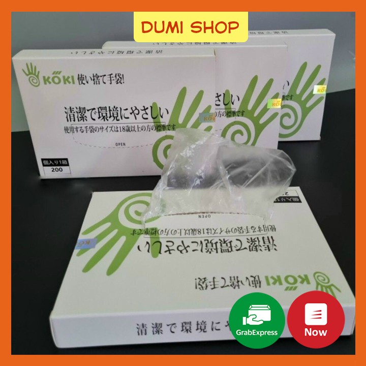 Hộp Găng Tay Nilon 200 Chiếc Siêu Dai Dùng Một Lần - Dumi Shop