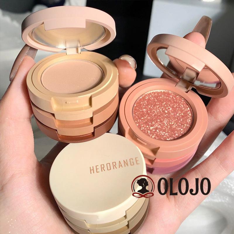 ⚜️Bảng phấn mắt Herorange® màu lì và ánh nhũ 3 trong 1